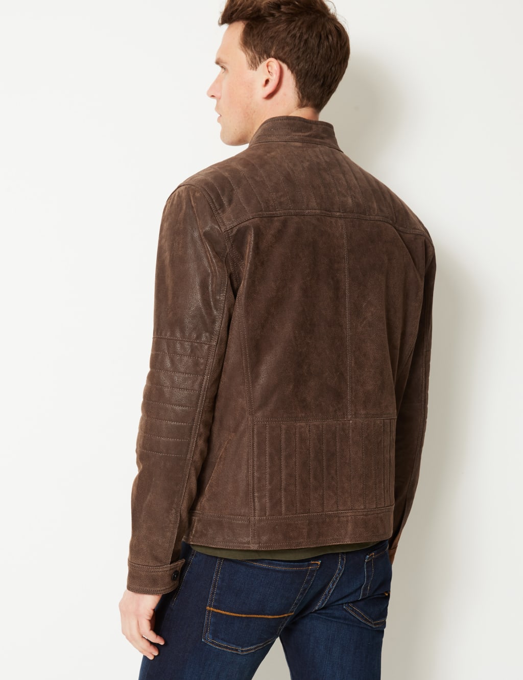 Suede Leather Biker Jacket 4 of 5