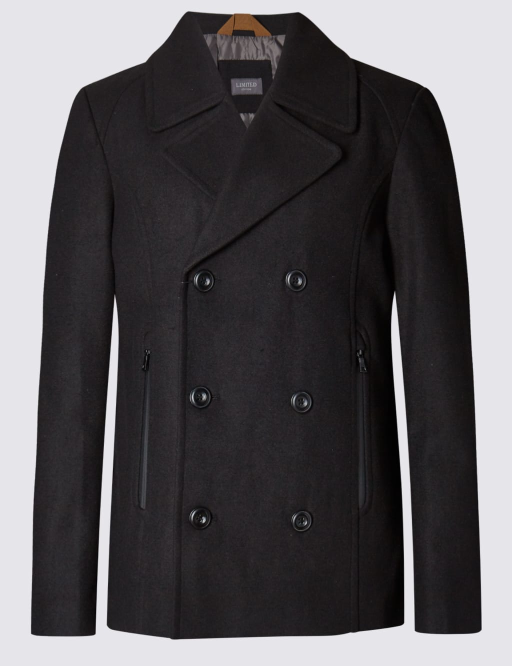 M&s pea coat mens top