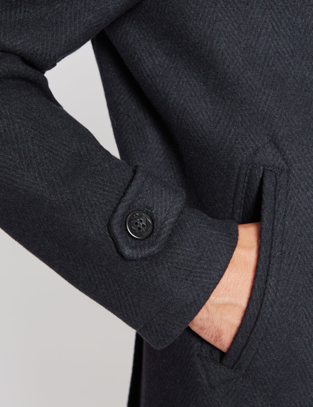 Wool Blend Double Breasted Peacoat 5 of 6