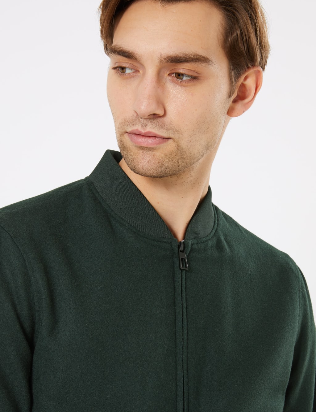 Wool Blend Bomber Jacket 4 of 7