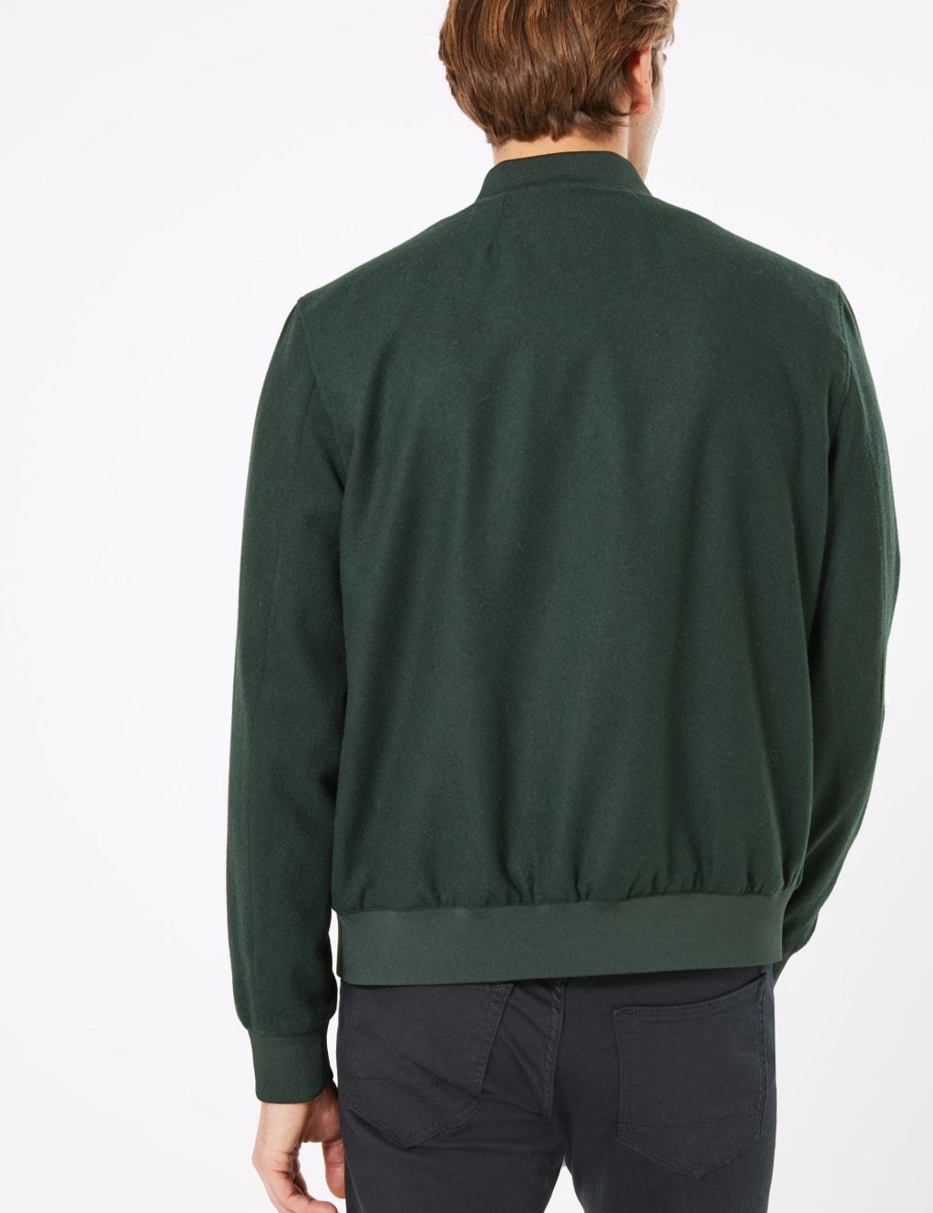 Wool Blend Bomber Jacket 5 of 7