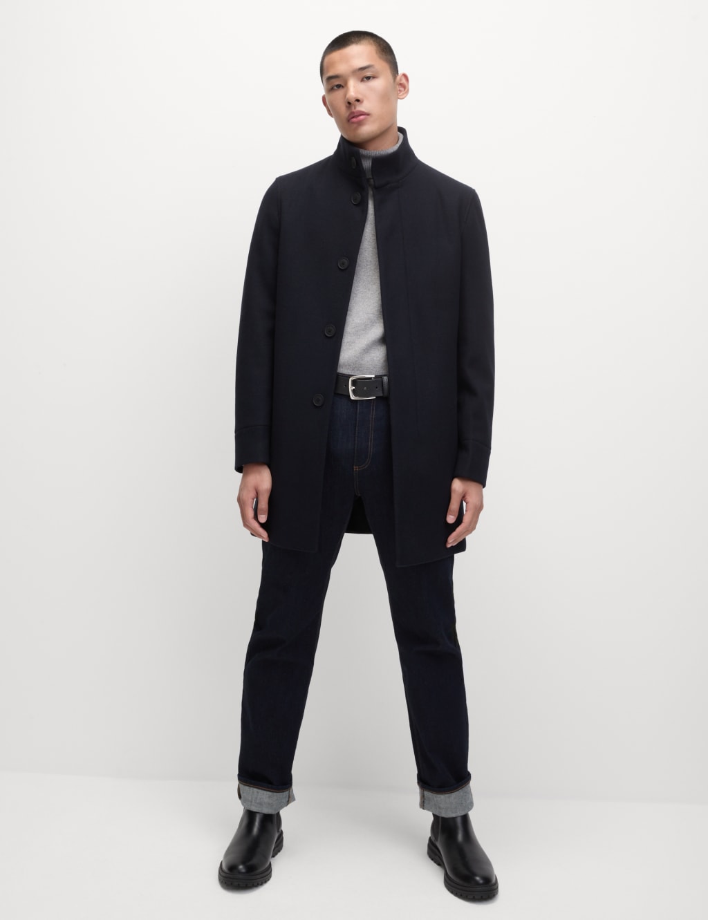 Funnel Neck Coat