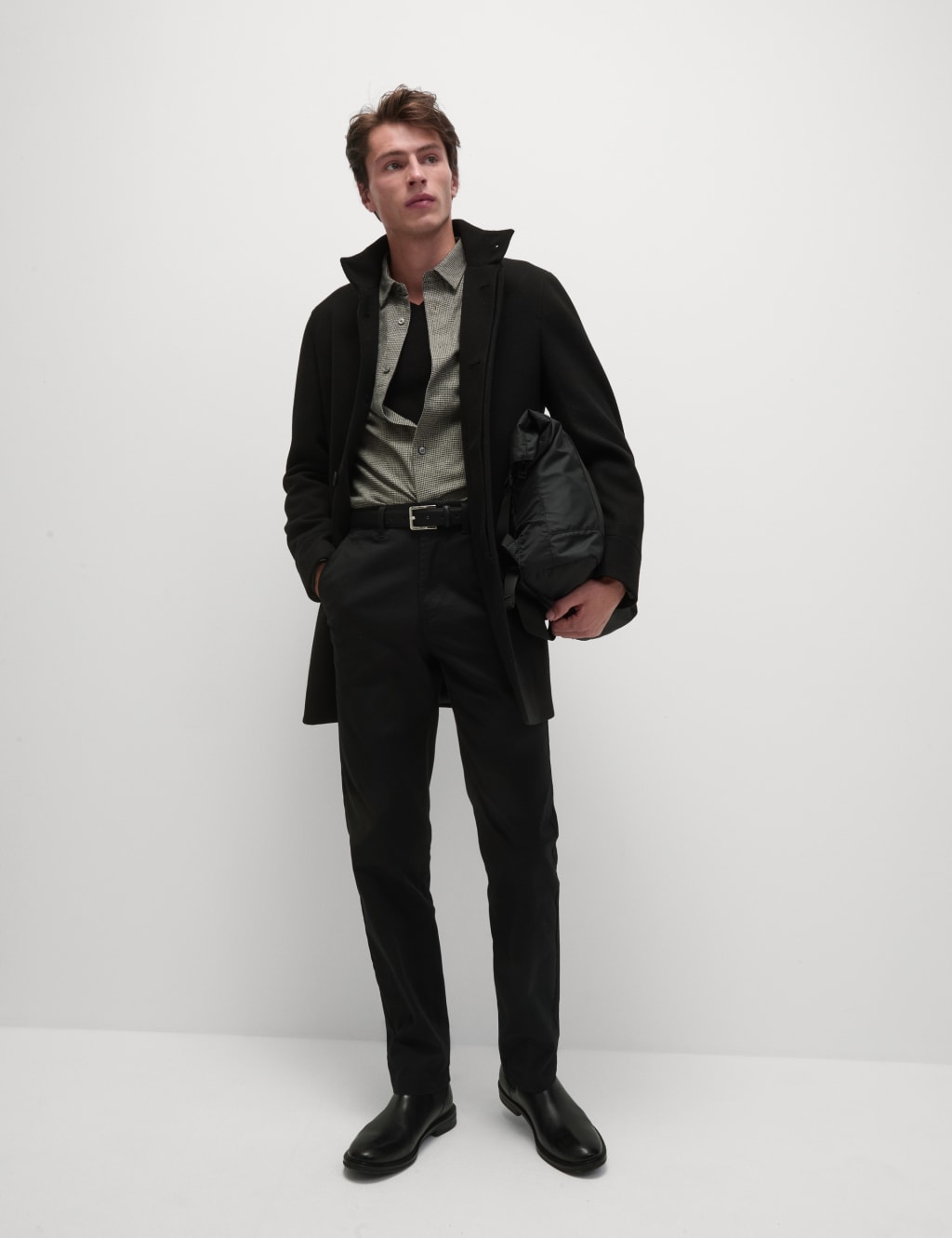 M&s mens funnel neck coat shop