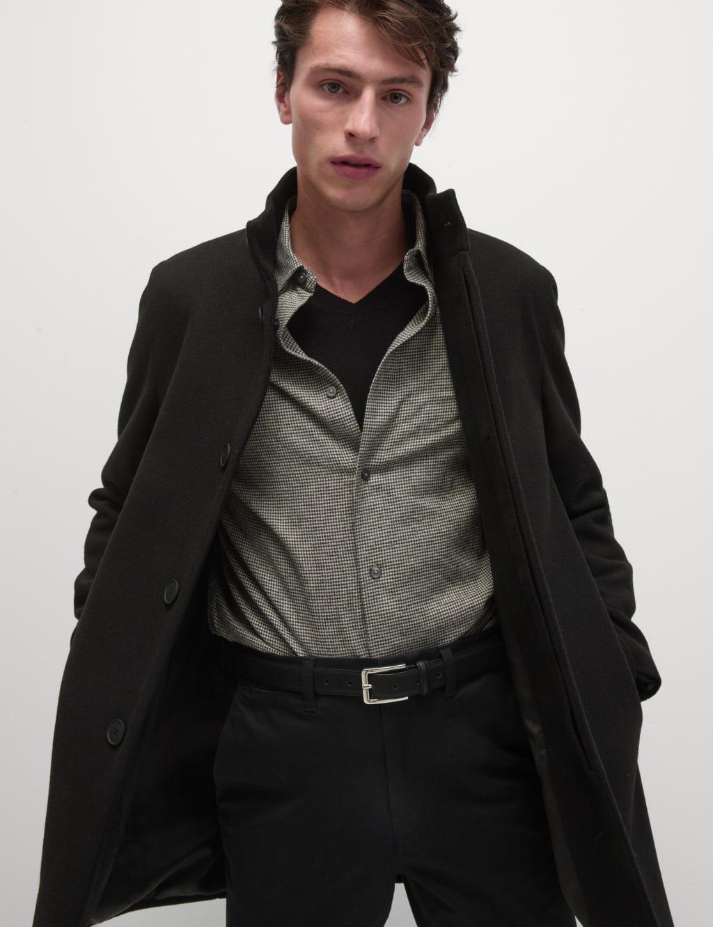 M&s mens funnel neck coat shop