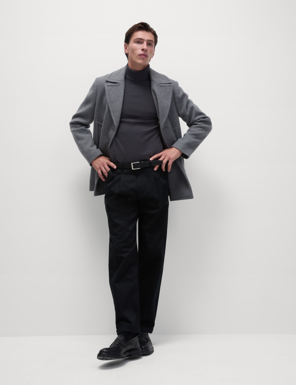 Marks and spencer mens pea coat hotsell