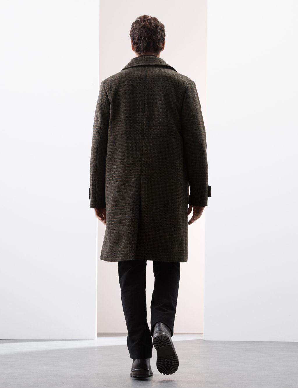 Marks and spencer mens wool coats on sale