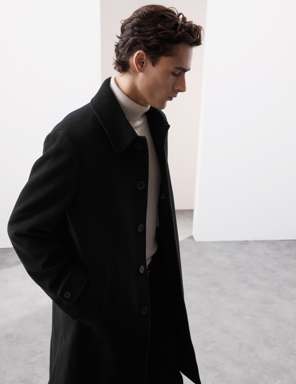 M&s mens wool coats shop