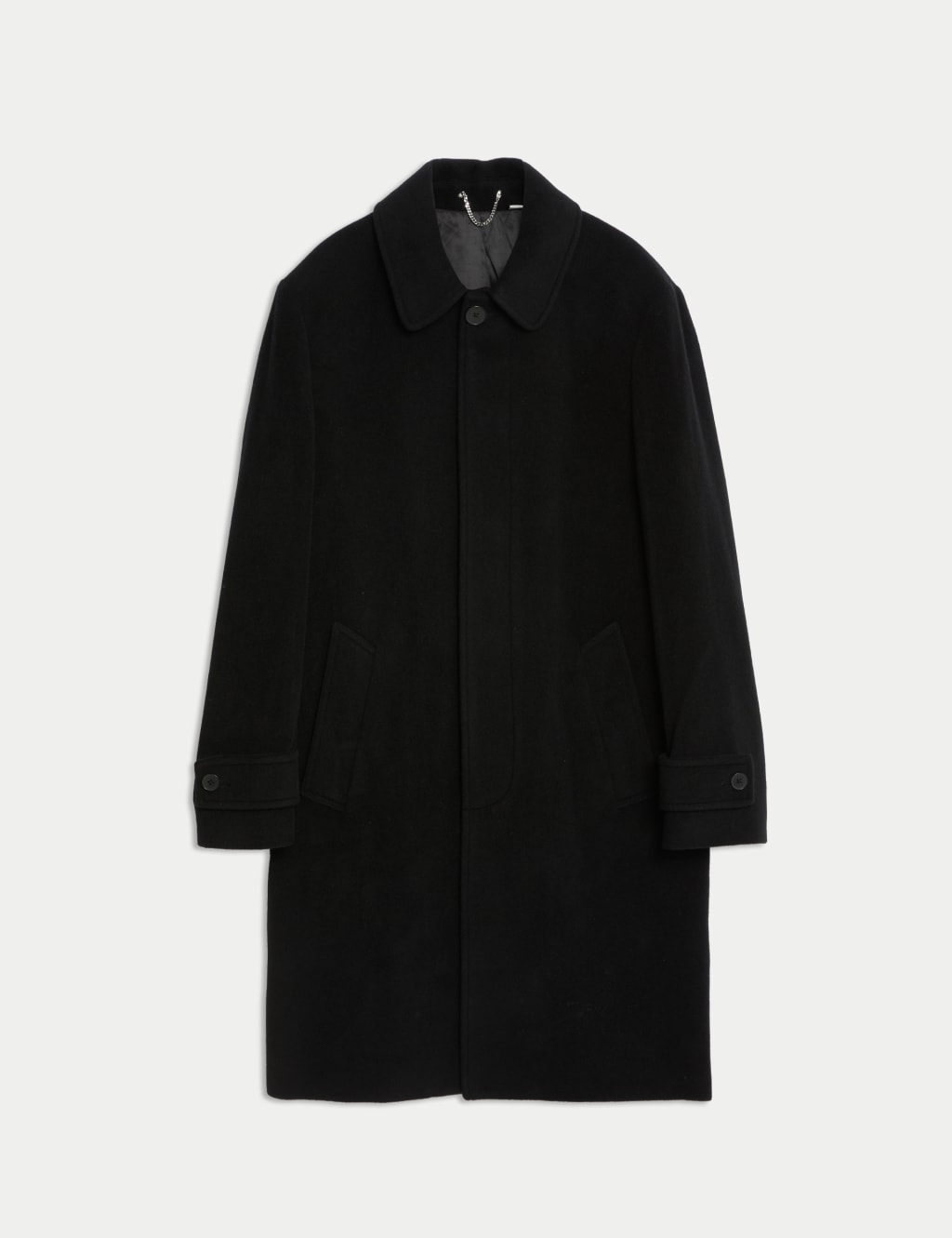 Wool Rich Collar Coat with Cashmere Autograph M S