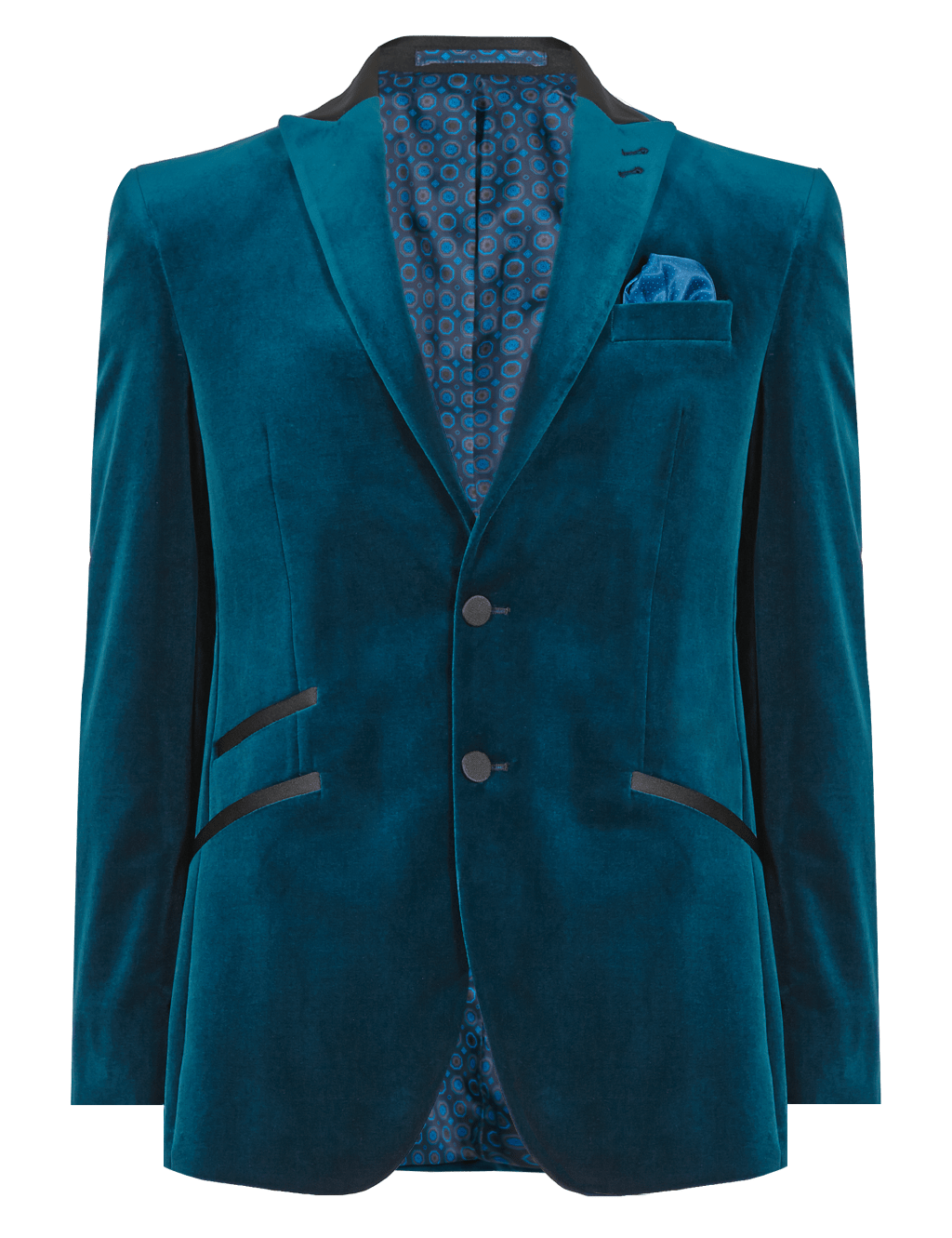 Pure Cotton 2 Button Velvet Jacket 2 of 4