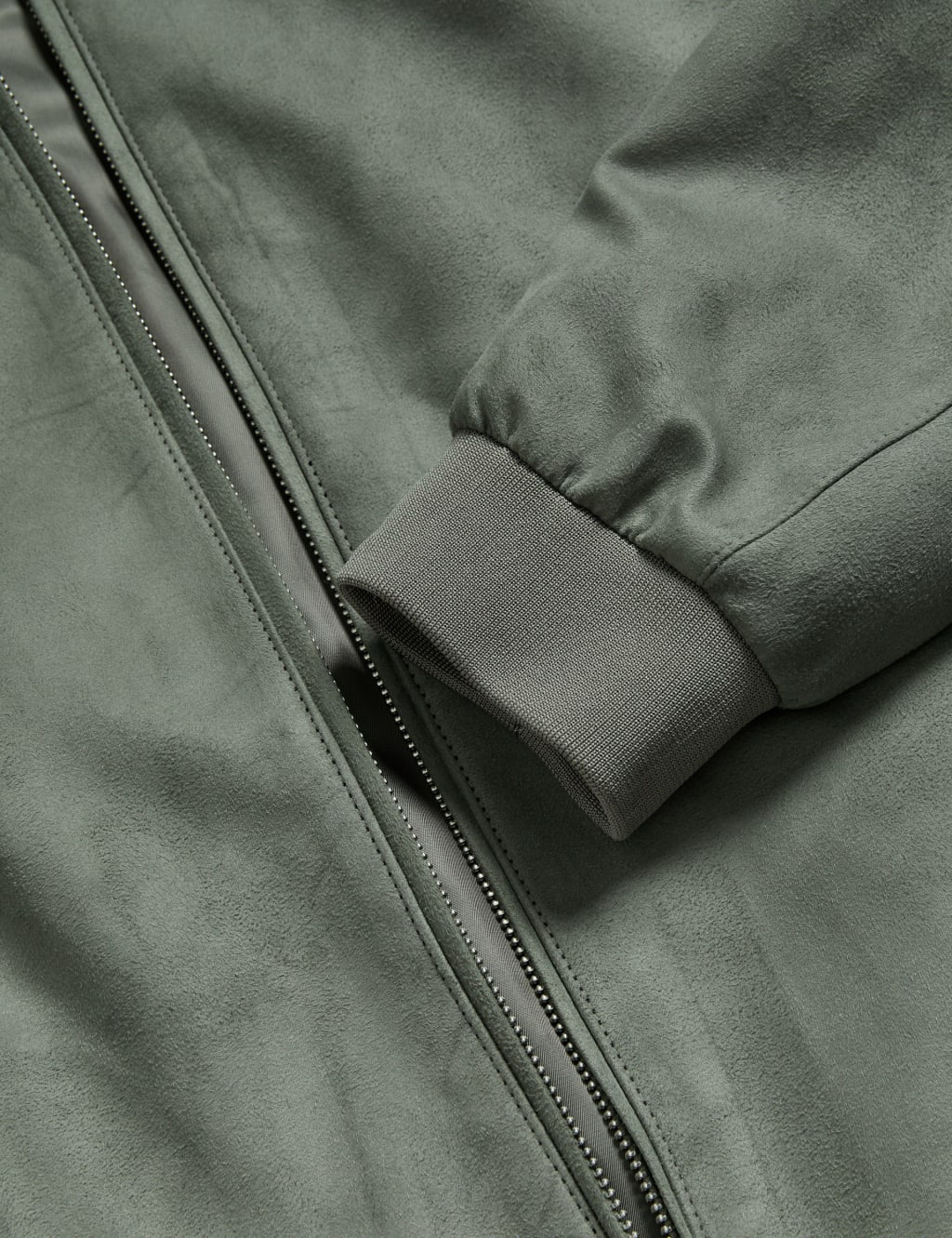 Faux Suede Bomber Jacket 8 of 8