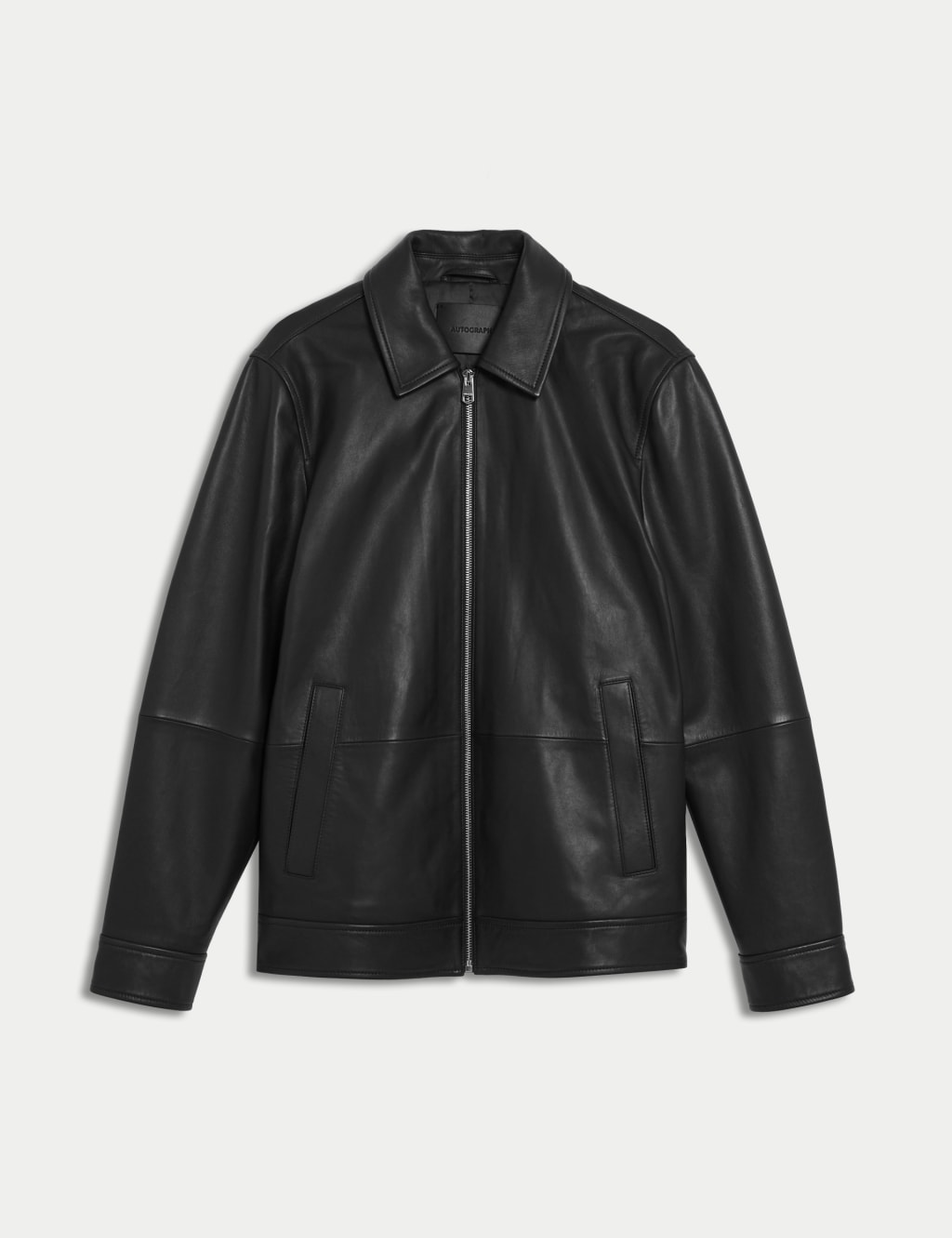 Leather Harrington Jacket 2 of 8