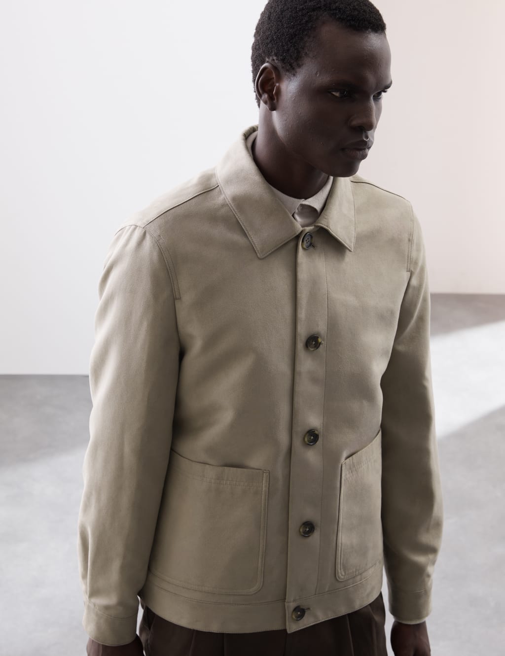 Faux Suede Harrington Jacket 4 of 8