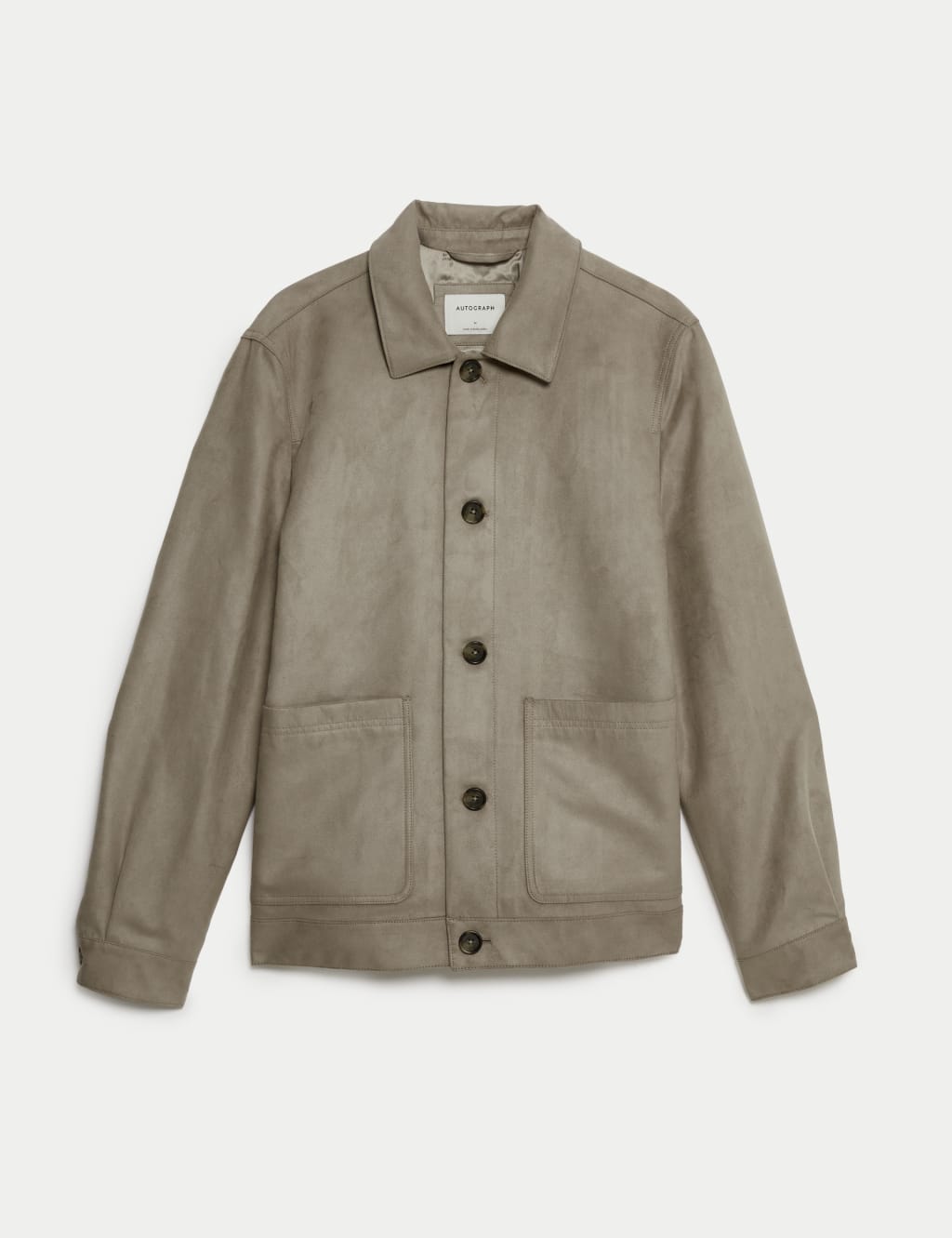 Faux Suede Harrington Jacket 2 of 8