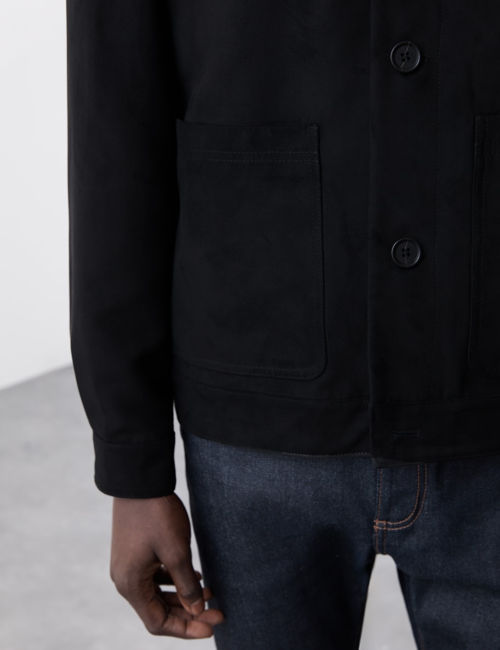 Faux Suede Harrington Jacket 4 of 7