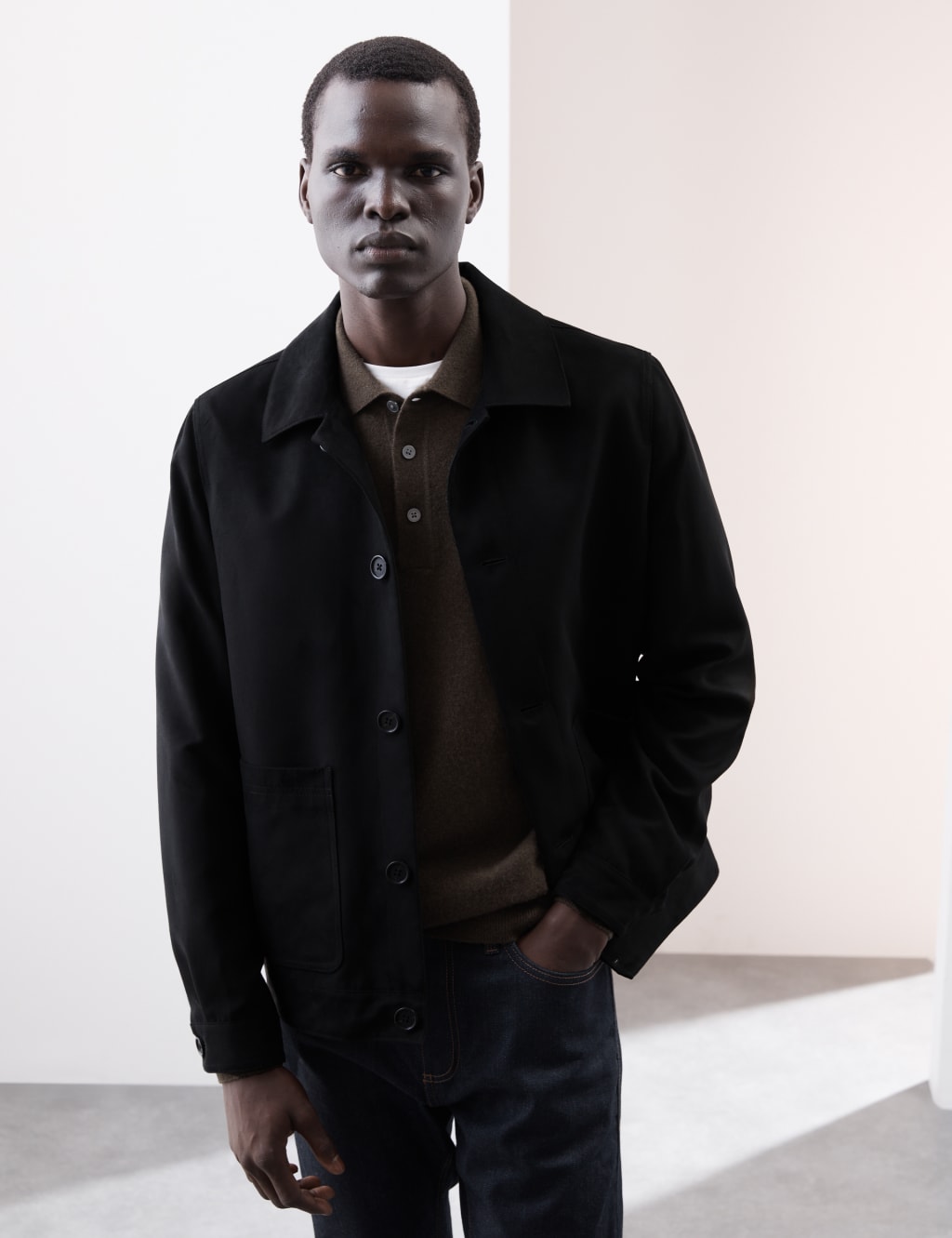 Faux Suede Harrington Jacket 6 of 7