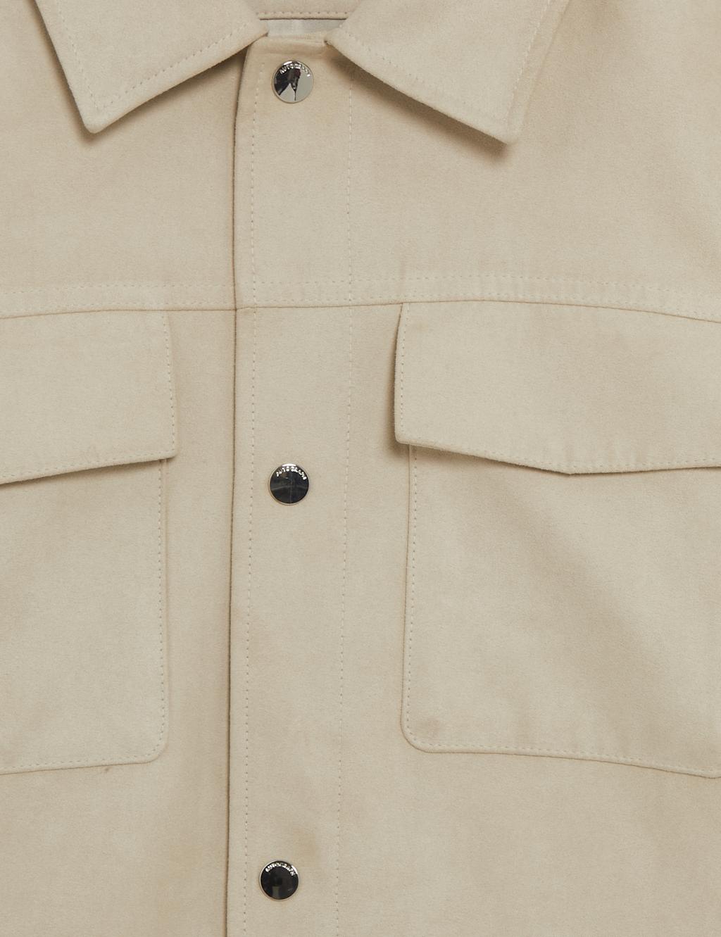 Faux Suede Overshirt 8 of 8