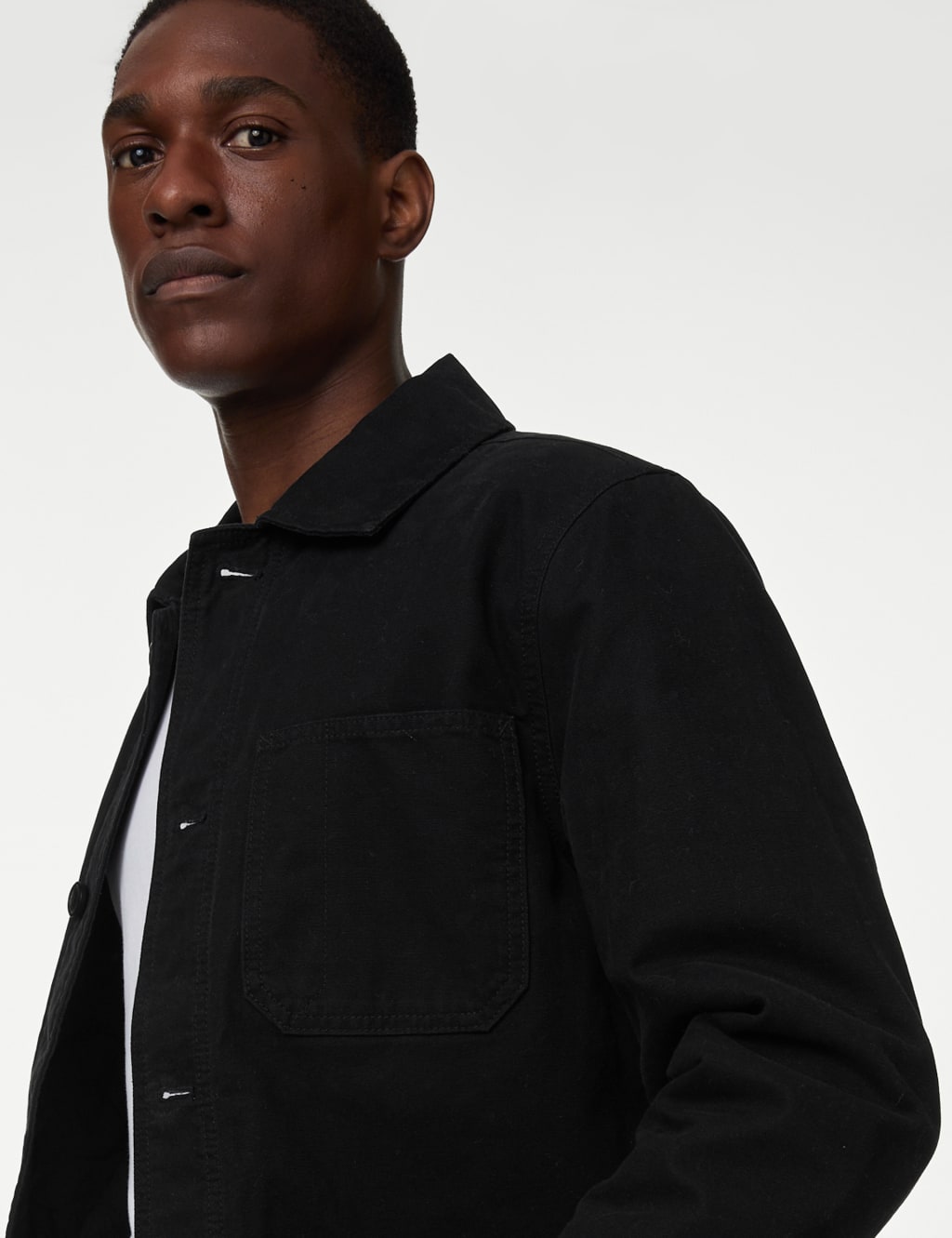 Pure Cotton Padded Chore Jacket M S Collection M S