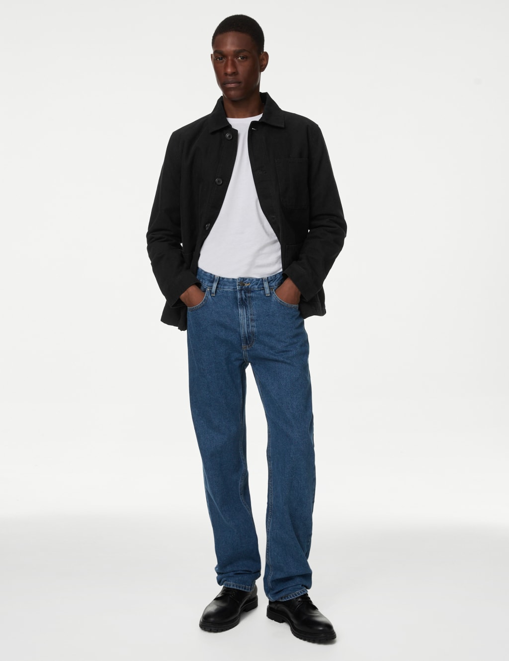 Pure Cotton Padded Chore Jacket M S Collection M S