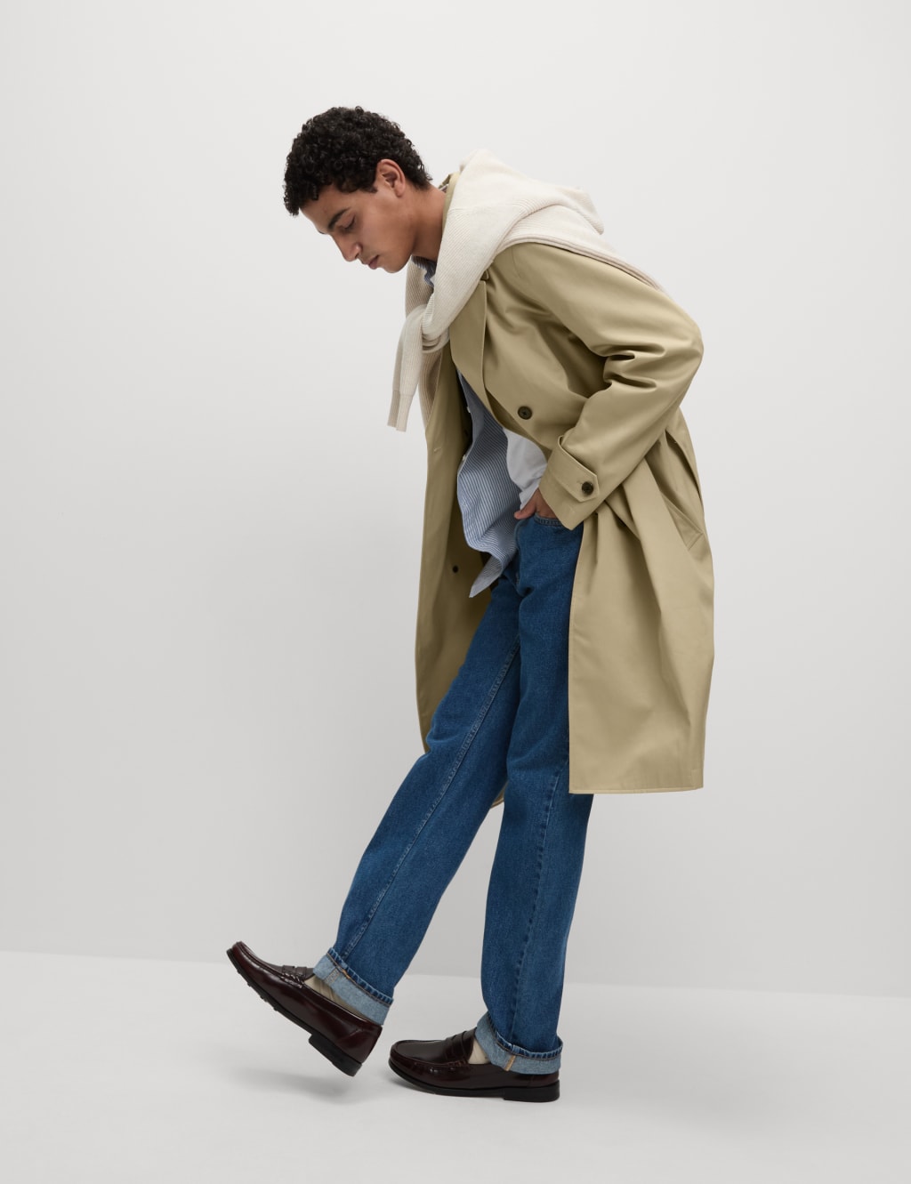 Cotton Lyocell Blend Trench 6 of 8