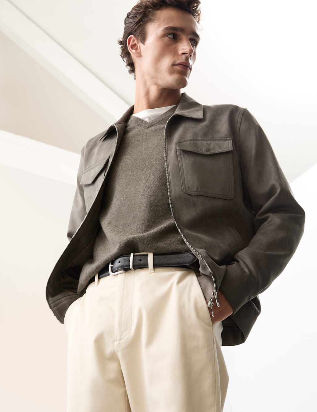 M&s mens suede jacket shop