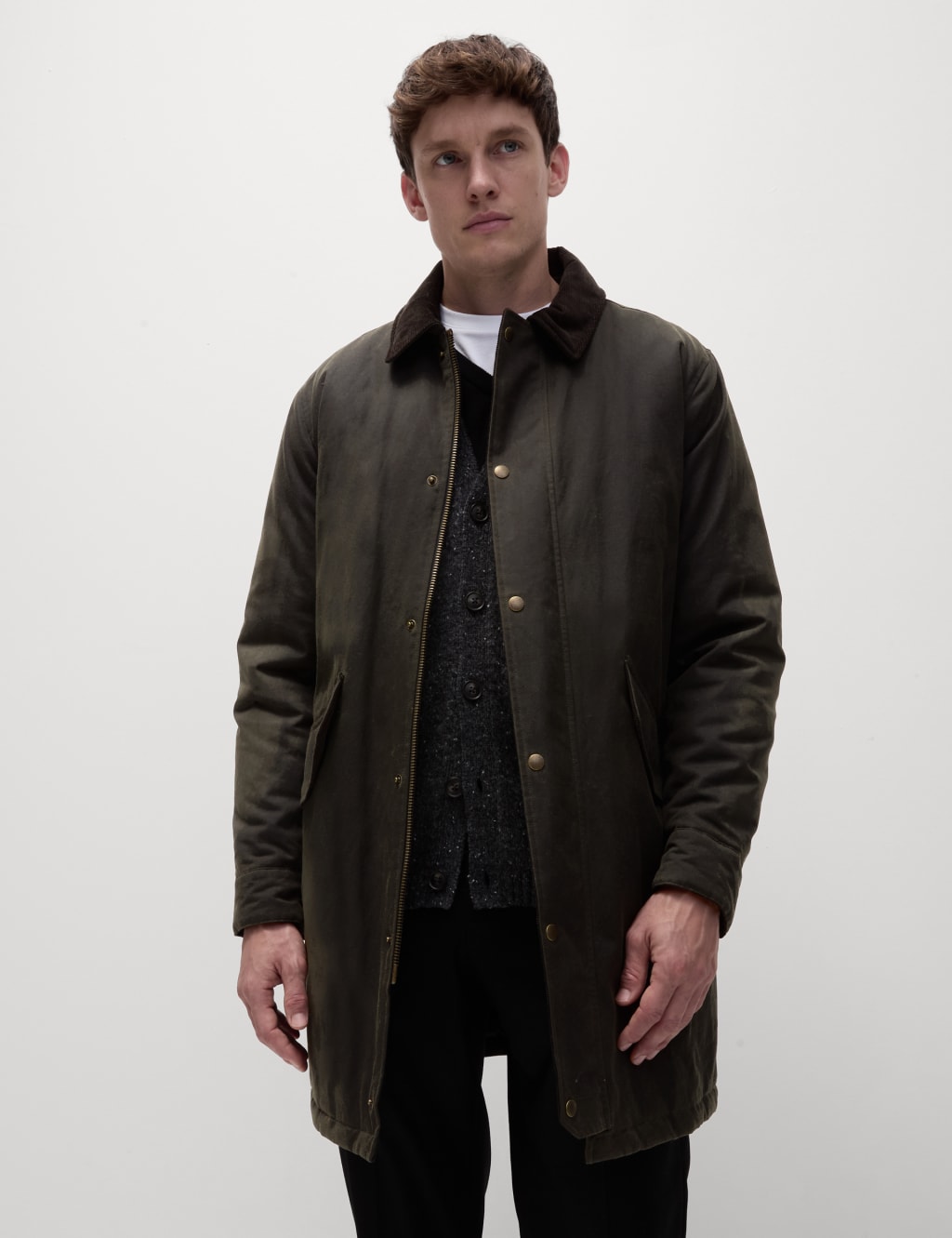 Pure Cotton Padded Wax Jacket