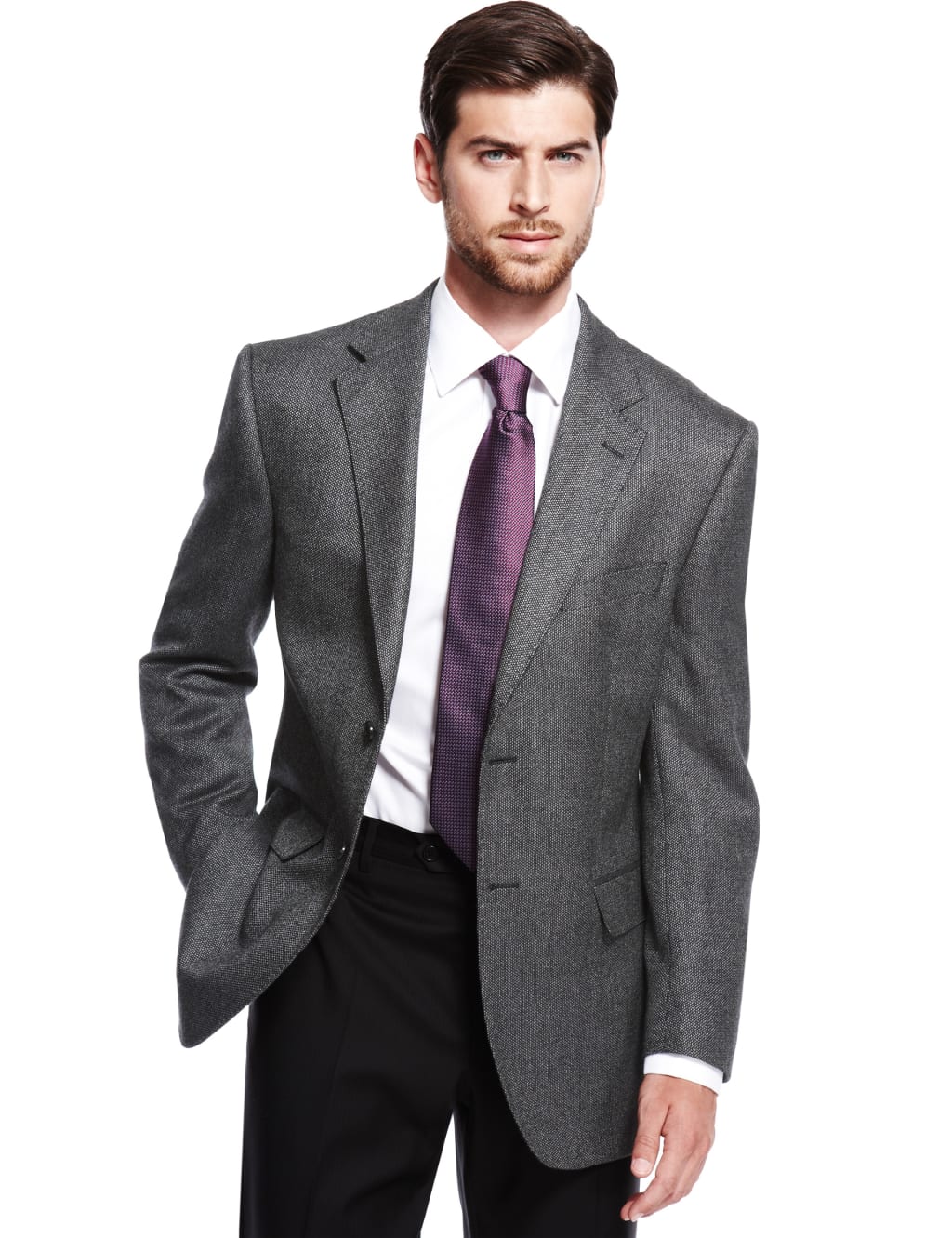 Wool Blend 2 Button Jacket Collezione M S