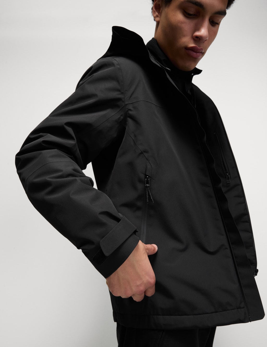 Marks and spencer mens waterproof coats clearance
