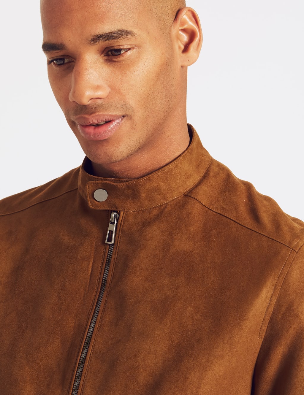 Faux Suede Biker Jacket Limited Edition M S