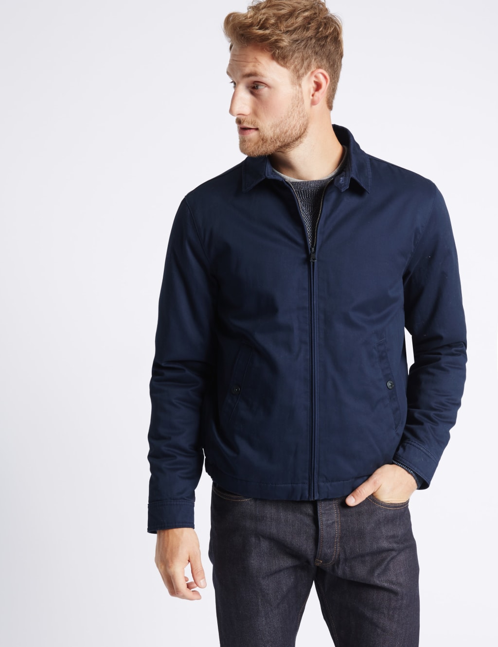 M&s edge to edge jacket store