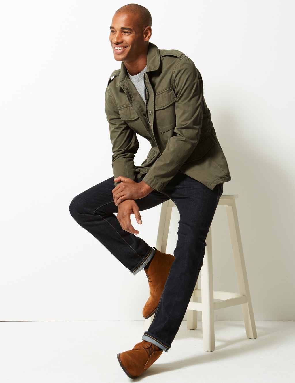 Marks and spencer military jacket hotsell