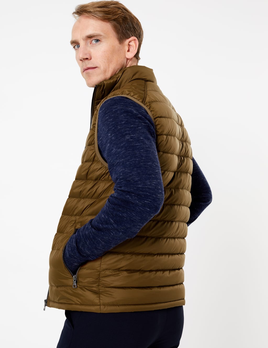 Down Feather Gilet with Stormwear M S Collection M S