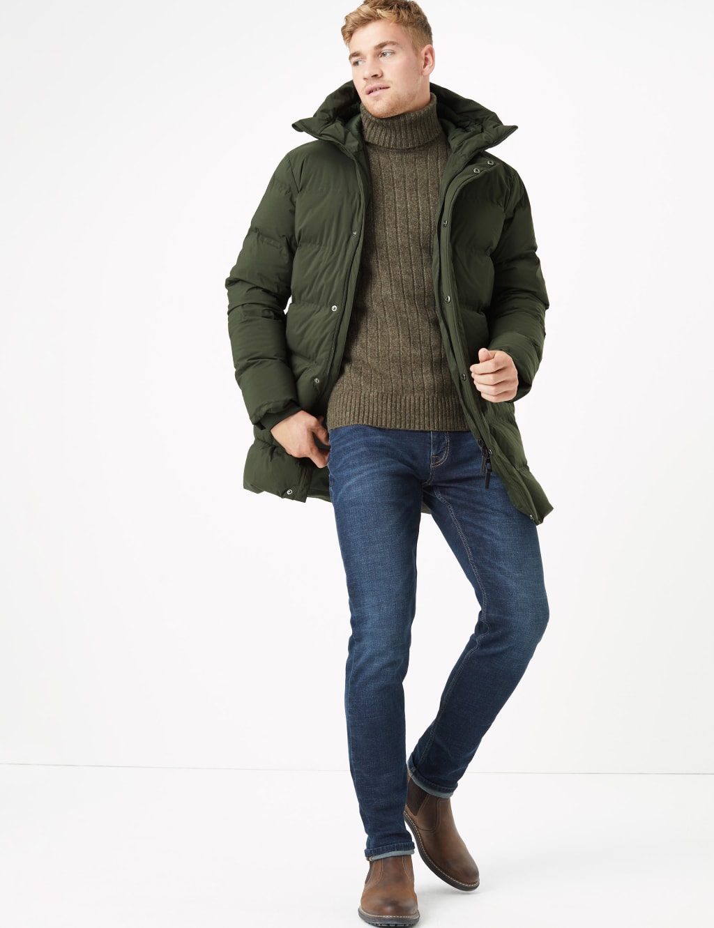 Down feather parka store