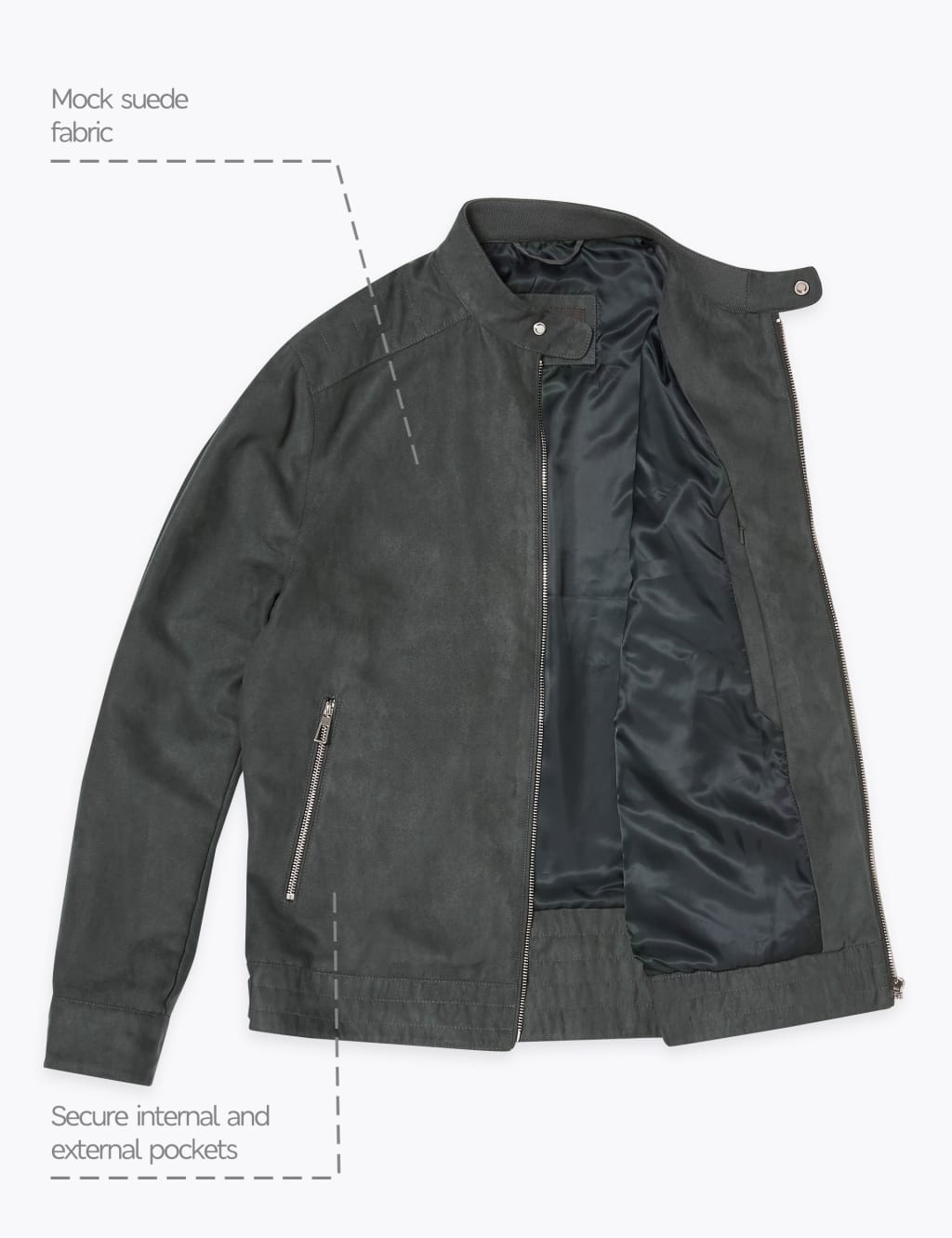 Marks and spencer faux suede jacket clearance