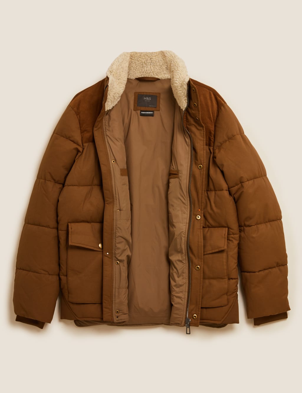 Borg Lined Puffer Jacket with Stormwear™ 8 of 8