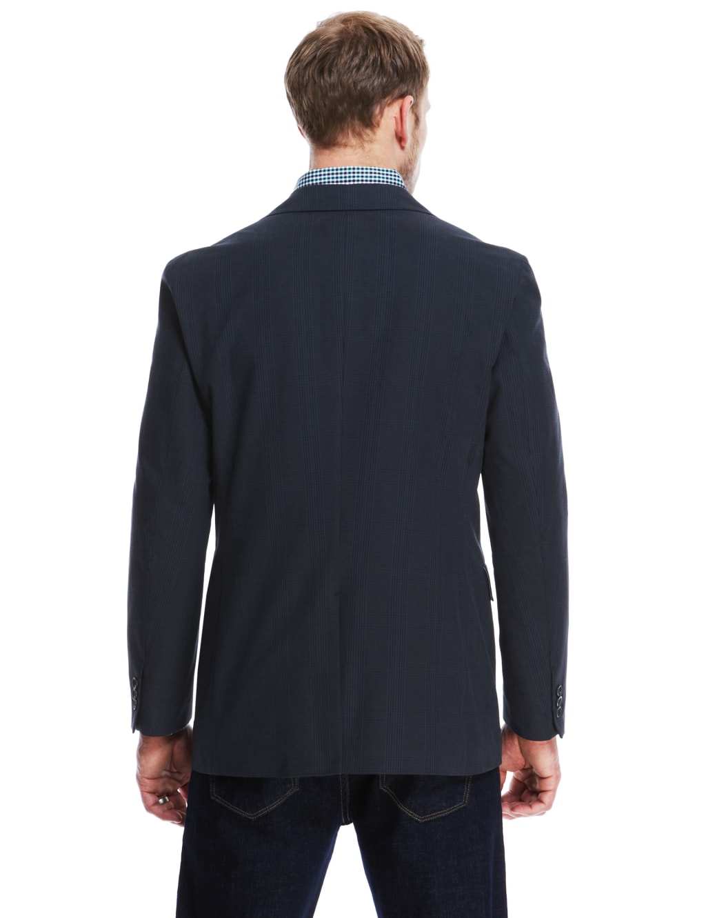 Luxury Pure Cotton Checked Jacket 5 of 5