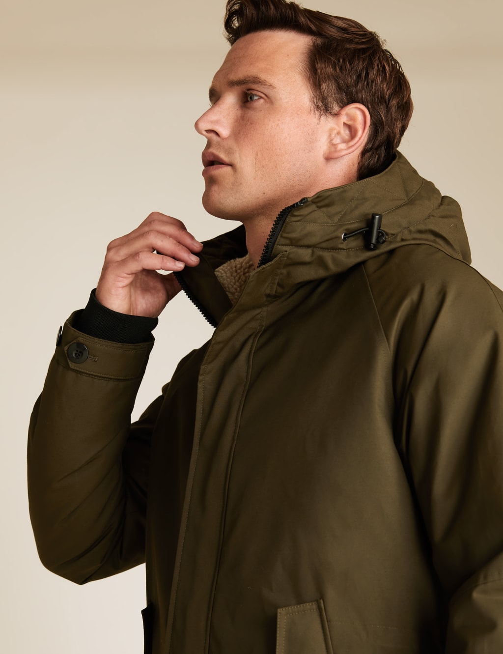 Borg lined parka shop