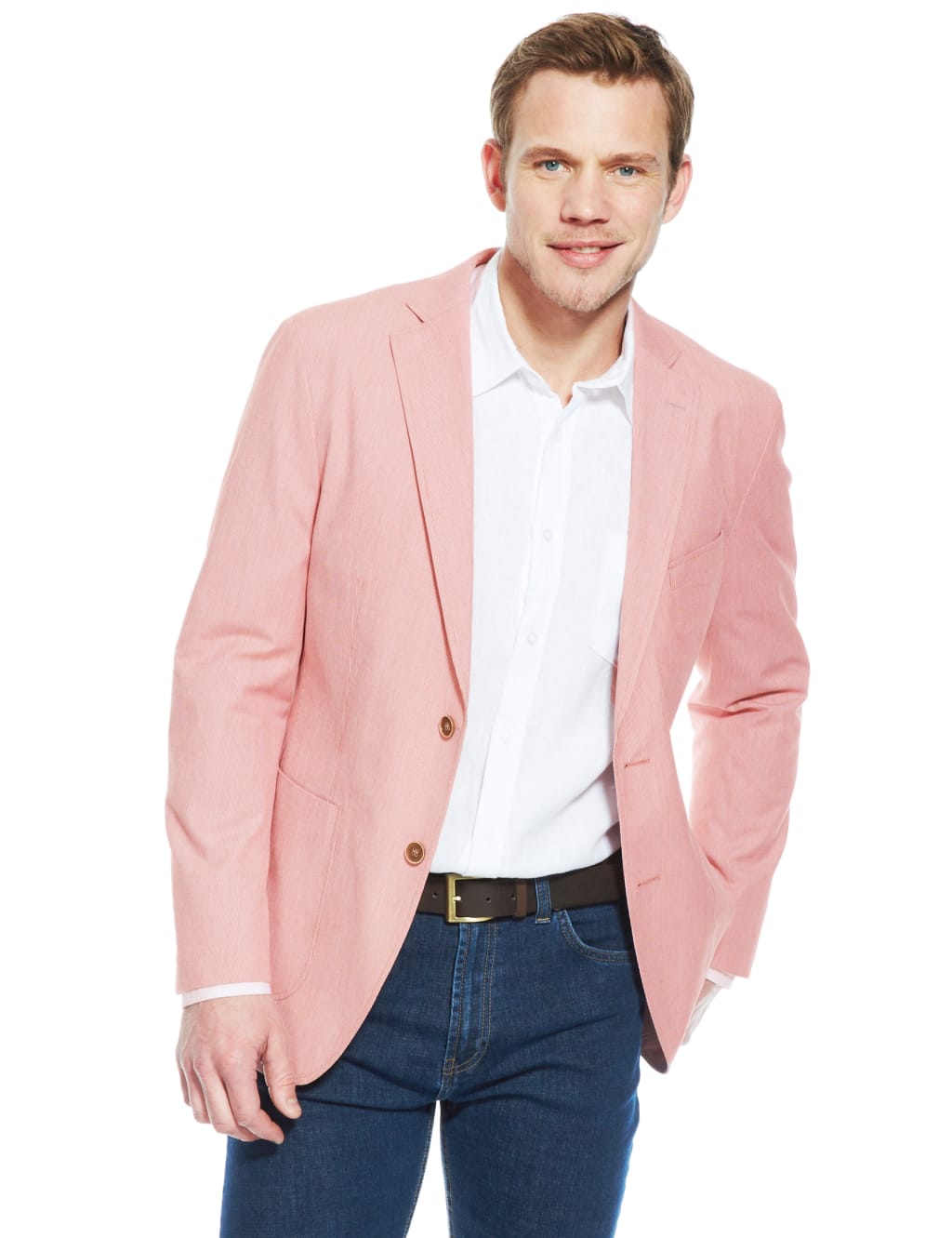 Luxury Pure Cotton Fine Striped Jacket 1 of 6