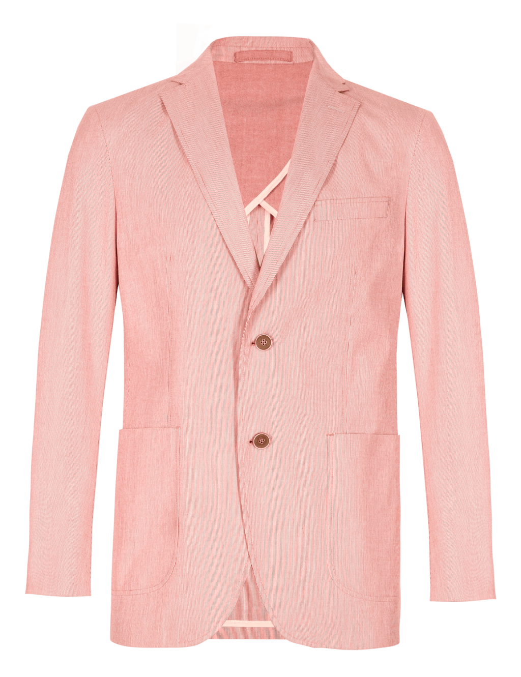 Luxury Pure Cotton Fine Striped Jacket 2 of 6