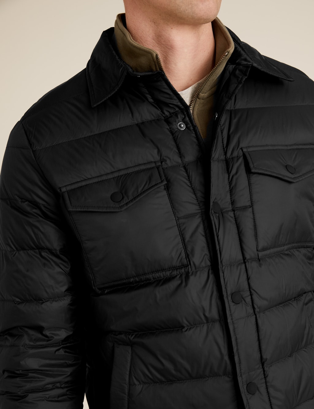 Feather and Down Shirt Jacket 3 of 8