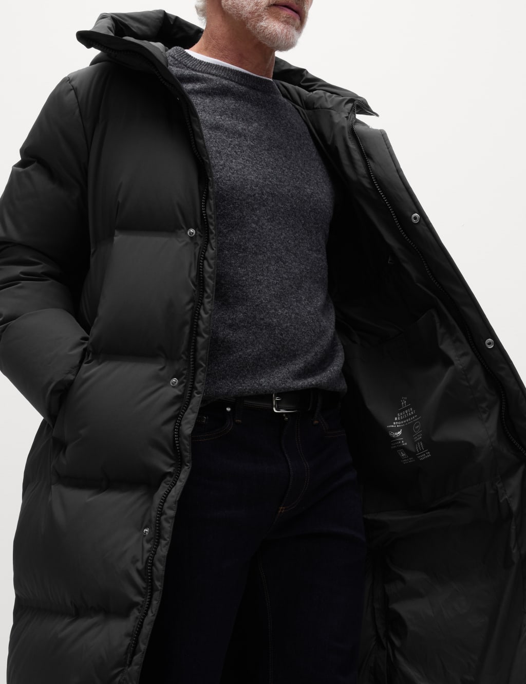 Feather and Down Puffer Jacket with Stormwear M S Collection M S