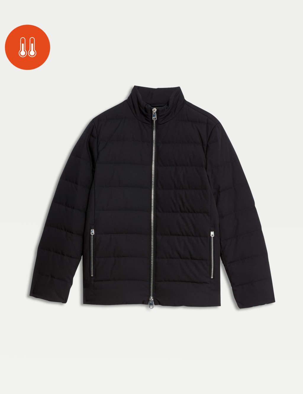 Feather and Down Puffer Jacket with Stormwear Autograph M S