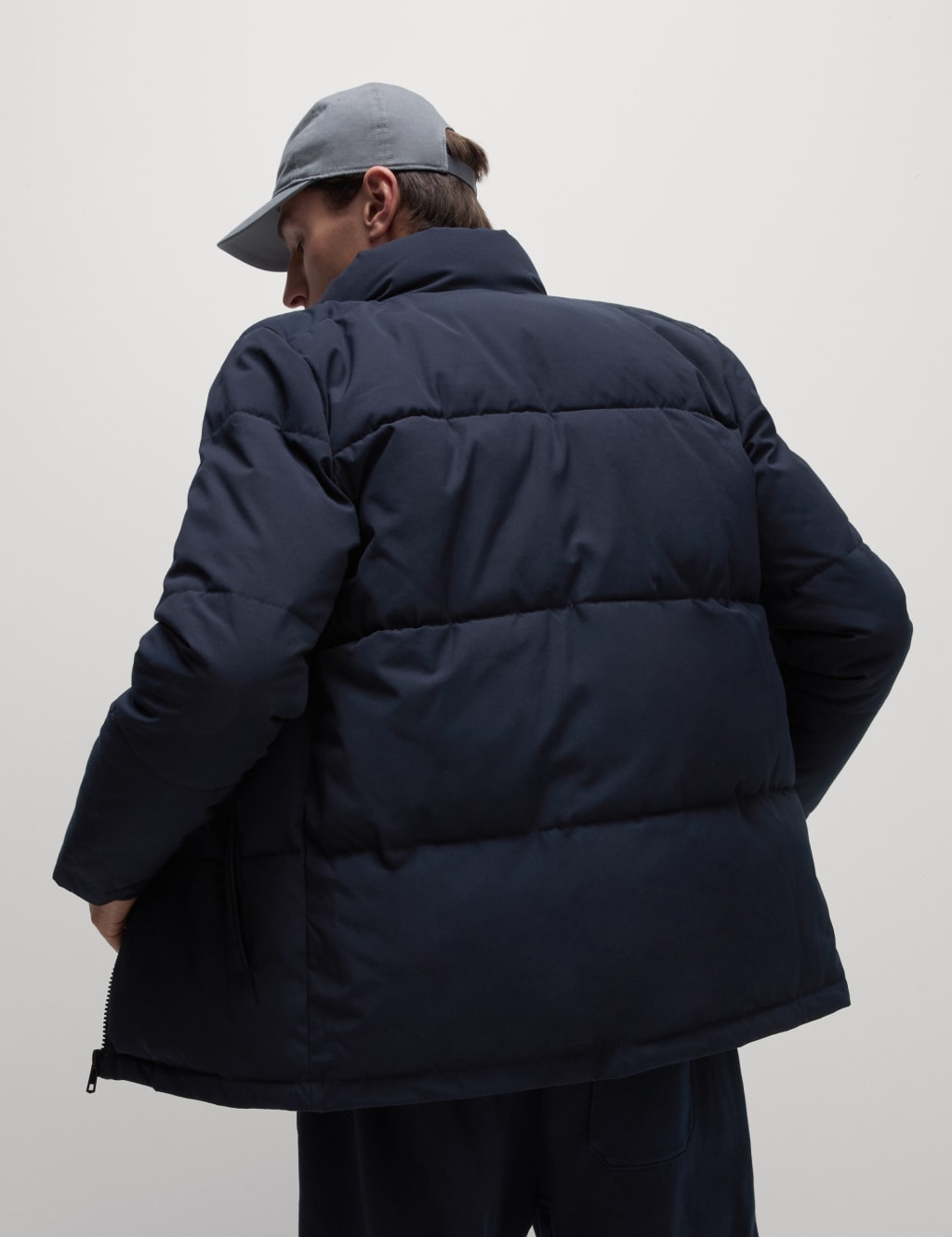 Double Collar Puffer Jacket with Thermowarmth M S Collection M S