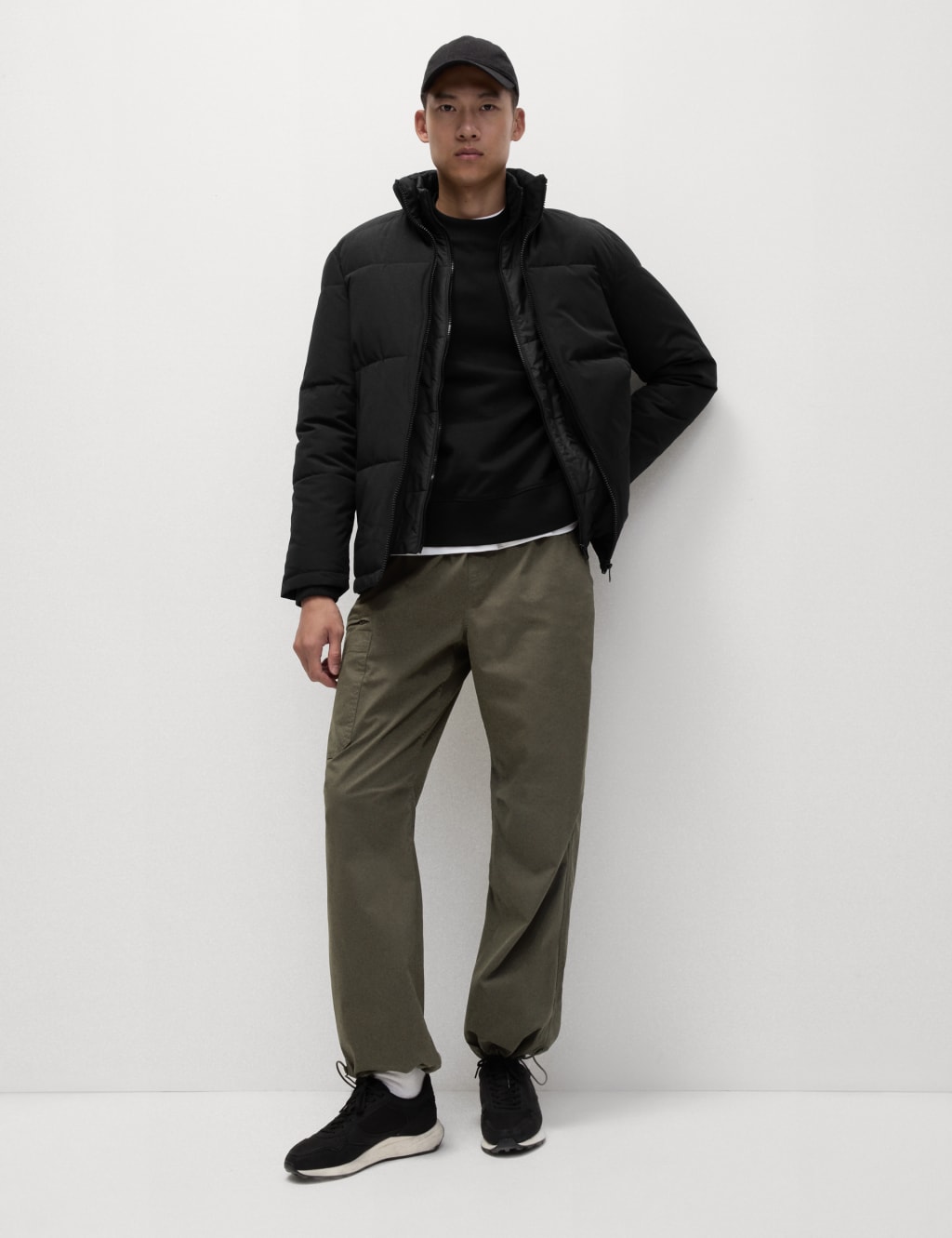 Collar puffer jacket discount