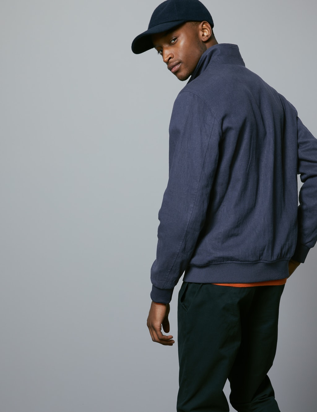 Linen Blend Bomber Jacket with Stormwear™ 3 of 5