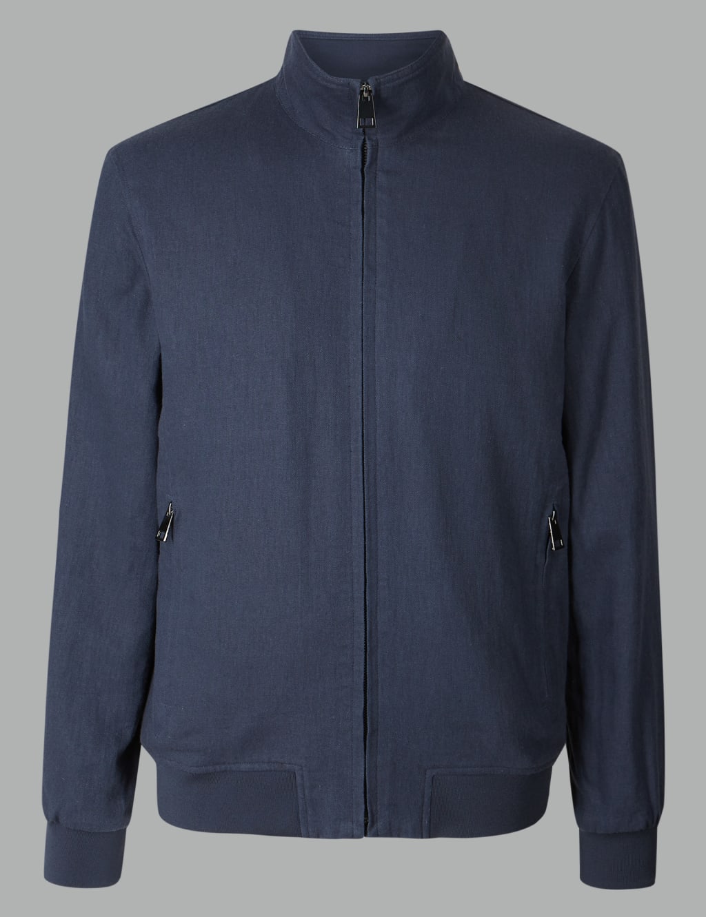 Linen Blend Bomber Jacket with Stormwear™ 2 of 5