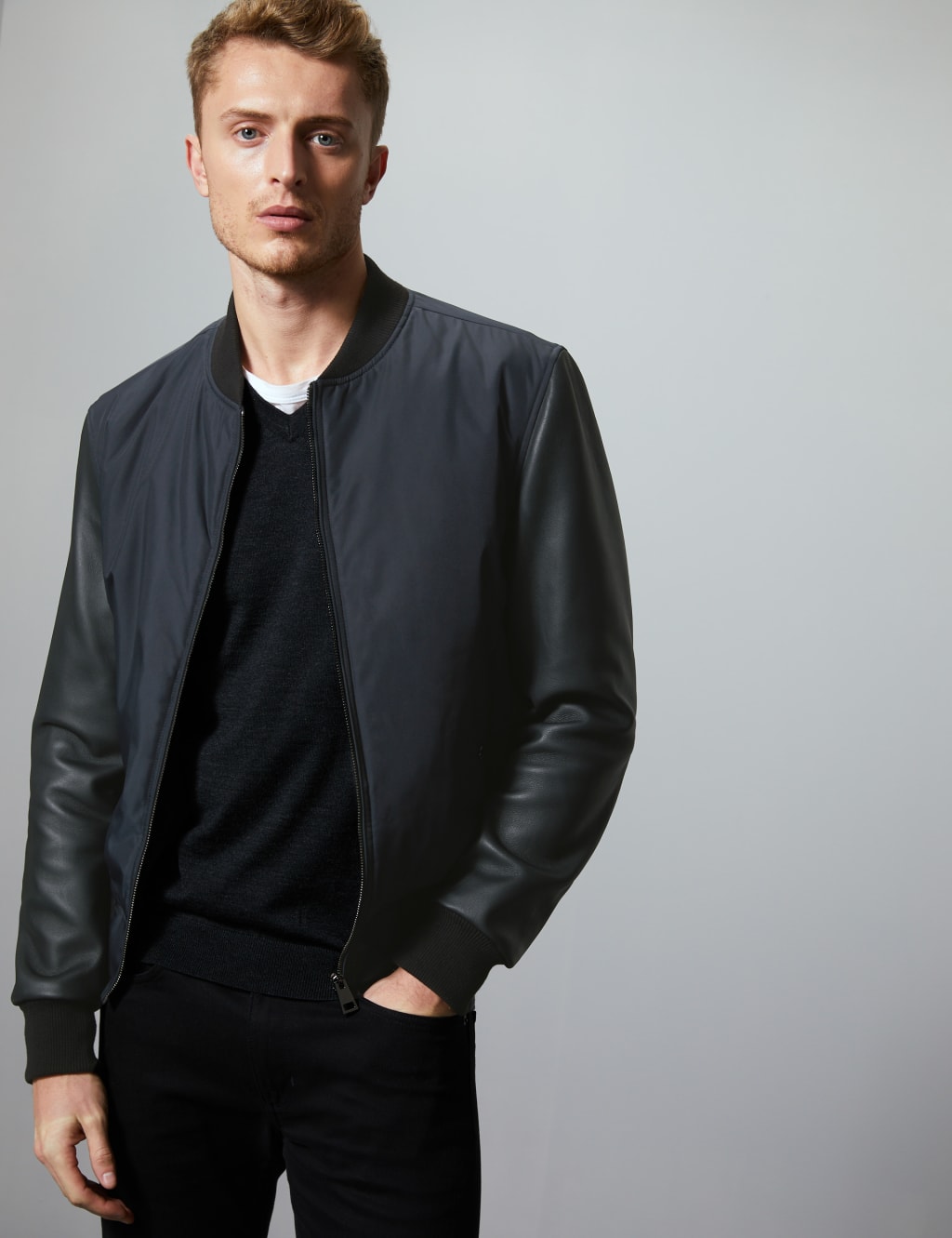 M&s bomber jacket mens shop