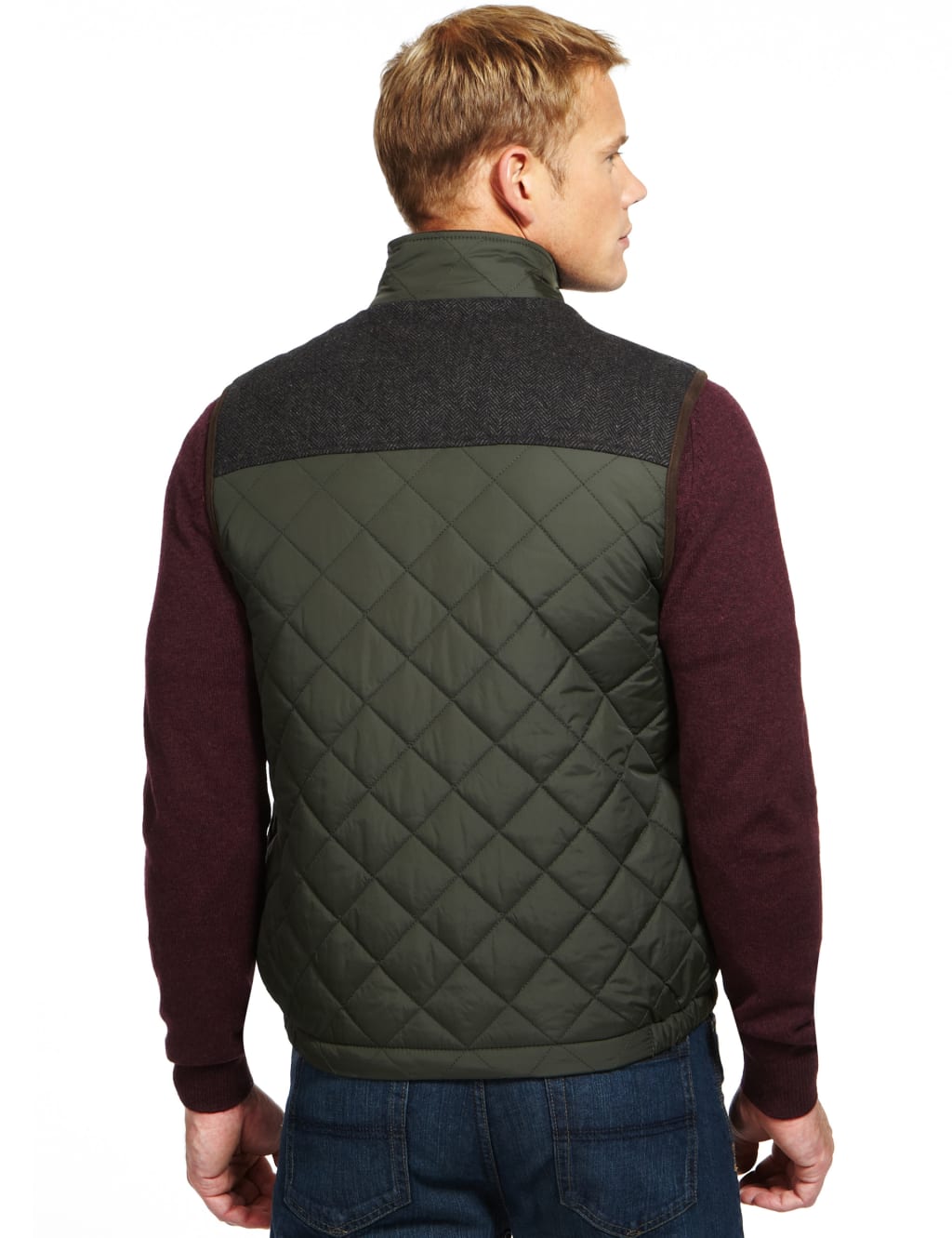 Slim Fit Quilted & Panelled Gilet 5 of 8