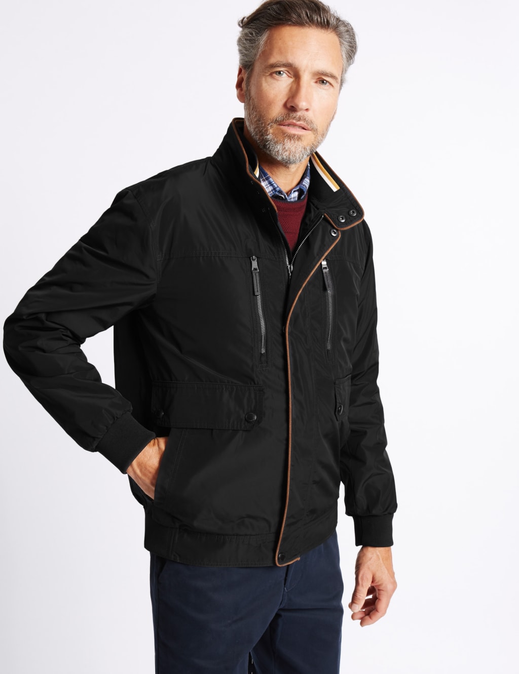 Bomber Jacket with Stormwear Blue Harbour M S