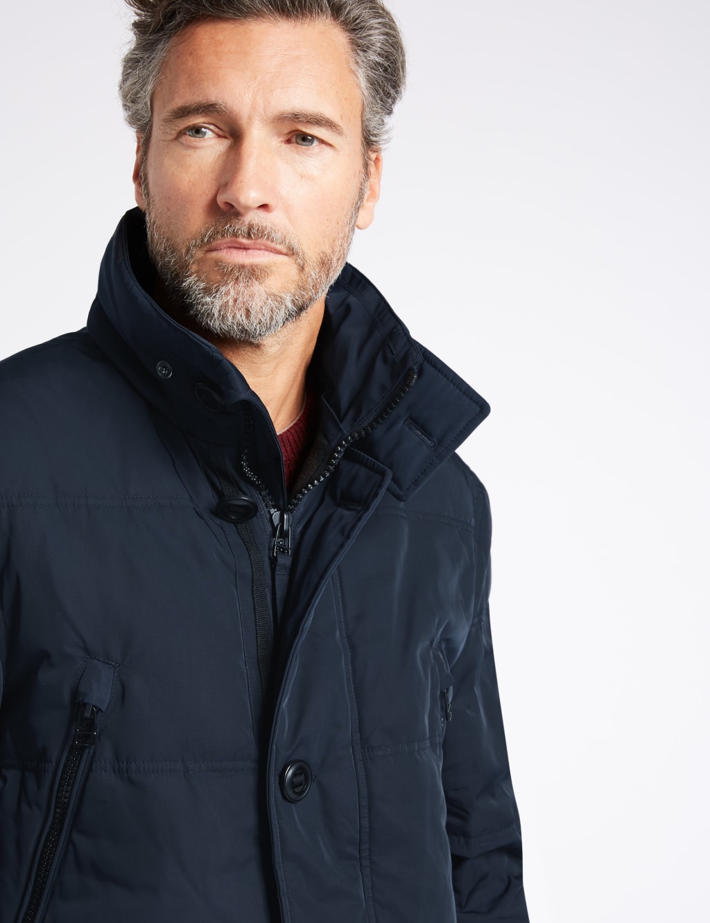 Down Feather Parka with Stormwear Blue Harbour M S