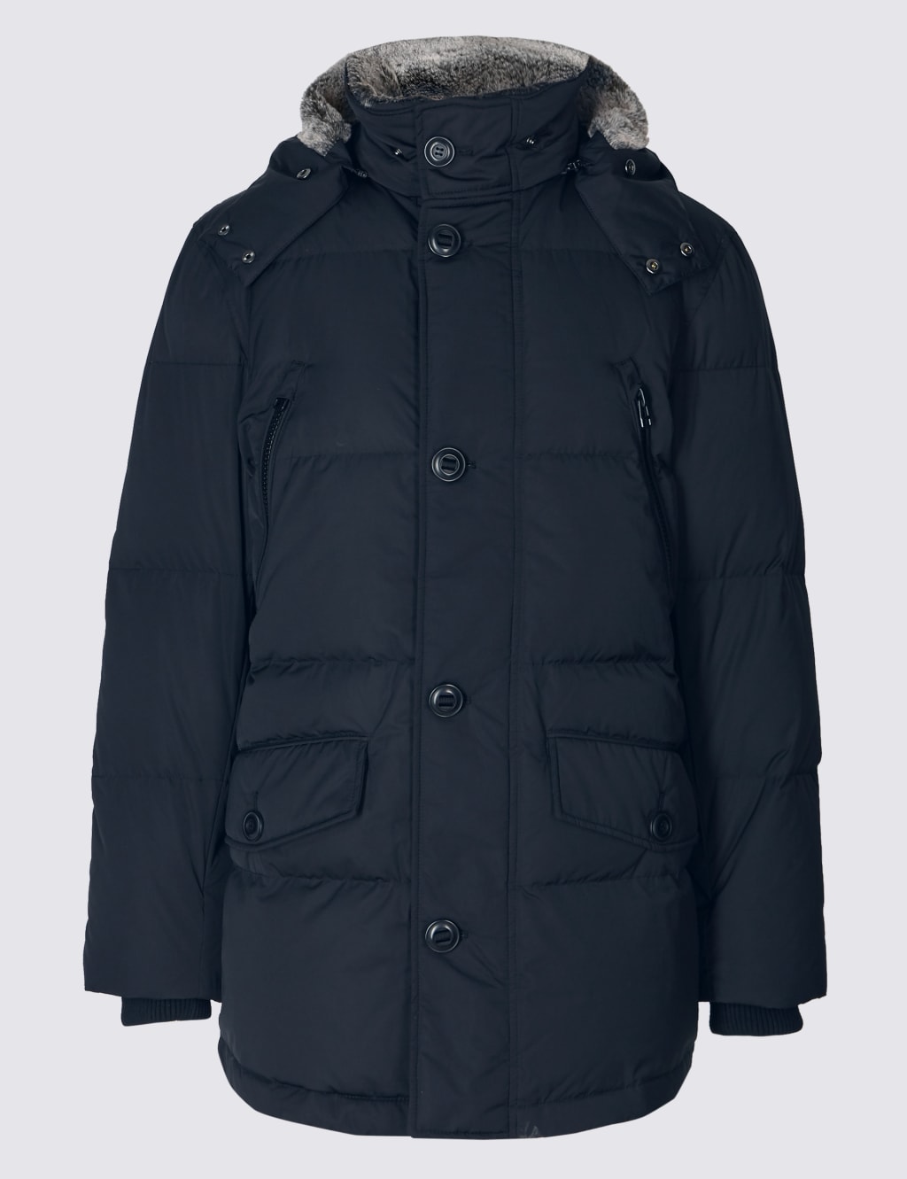 Down Feather Parka with Stormwear Blue Harbour M S